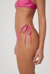 Lucy Scoop Bikini Top - Peony - White Sands