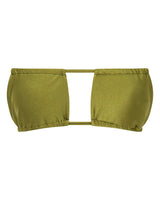 Noosa String Bikini Top - Olive - White Sands