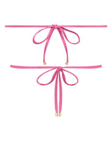 Noosa String Bikini Top - Peony