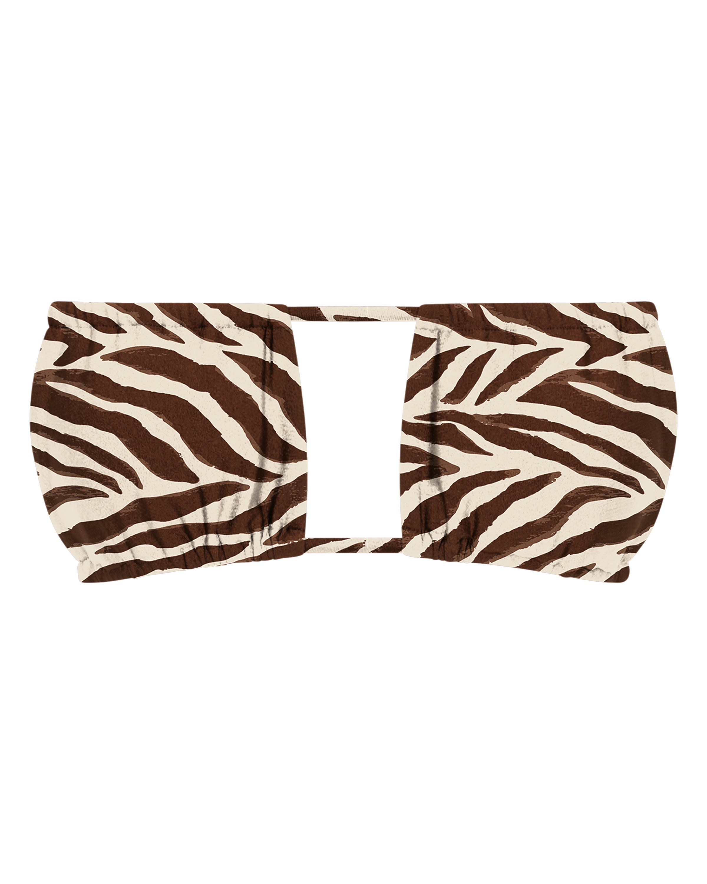 Noosa String Bikini Top - Tiger - White Sands