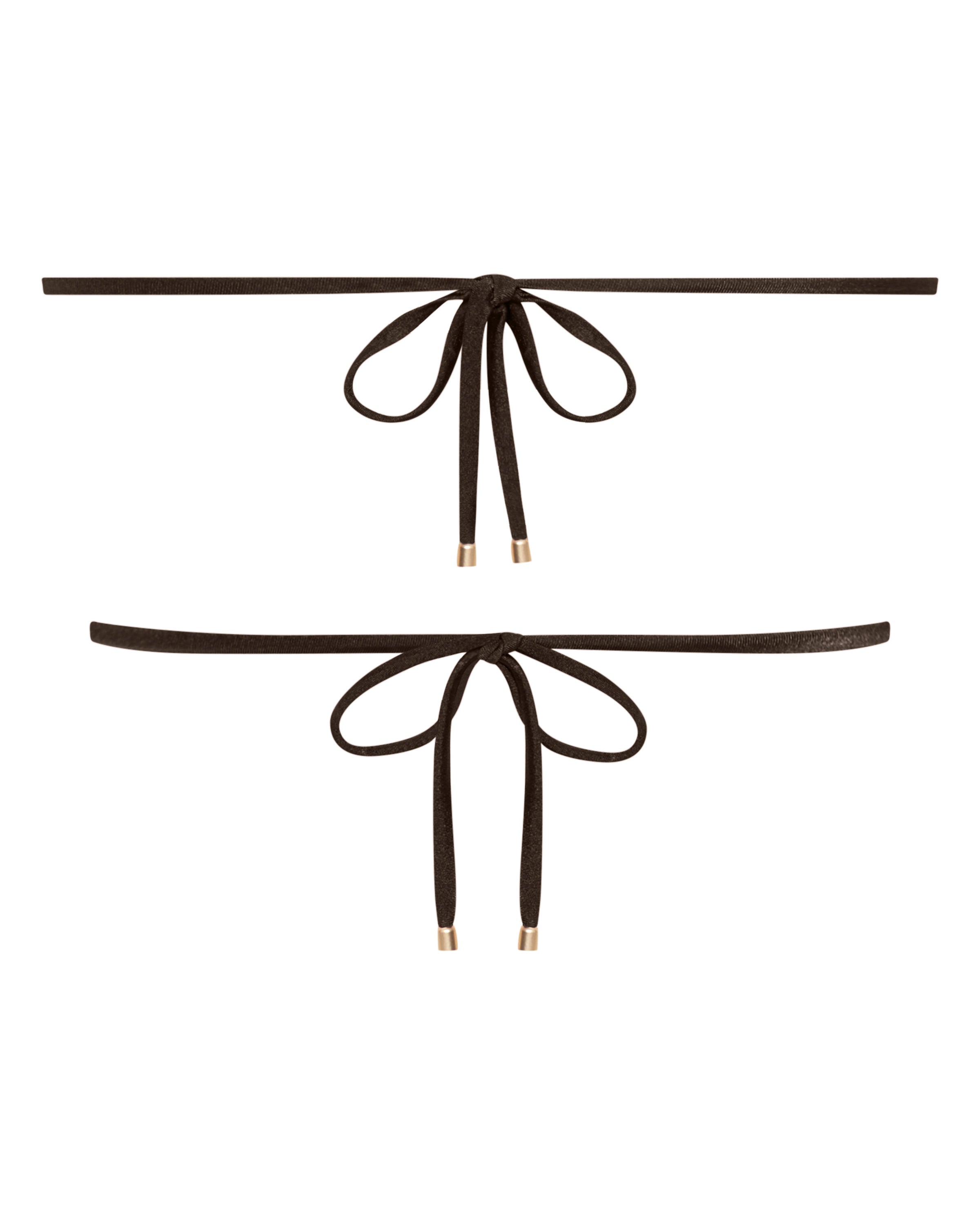 Noosa String Bikini Top - Chocolate - White Sands