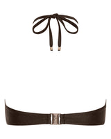 Mia Strapless Bandeau Bikini Top - Chocolate