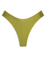 Byron Cheeky Bikini Bottoms - Olive - White Sands
