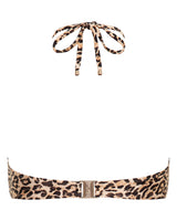 Mia Strapless Bandeau Bikini Top - Leopard - White Sands