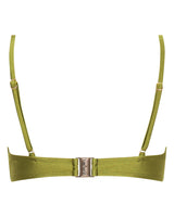Lucy Scoop Bikini Top - Olive - White Sands