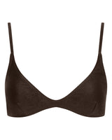 Lucy Scoop Bikini Top - Chocolate