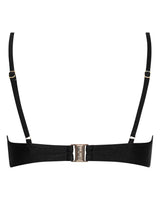 Lucy Scoop Bikini Top - Black - White Sands