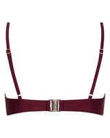 Lucy Scoop Bikini Top - Merlot - White Sands