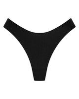Byron Cheeky Bikini Bottoms - Black - White Sands