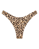 Bondi Brazilian Bikini Bottoms - Leopard - White Sands