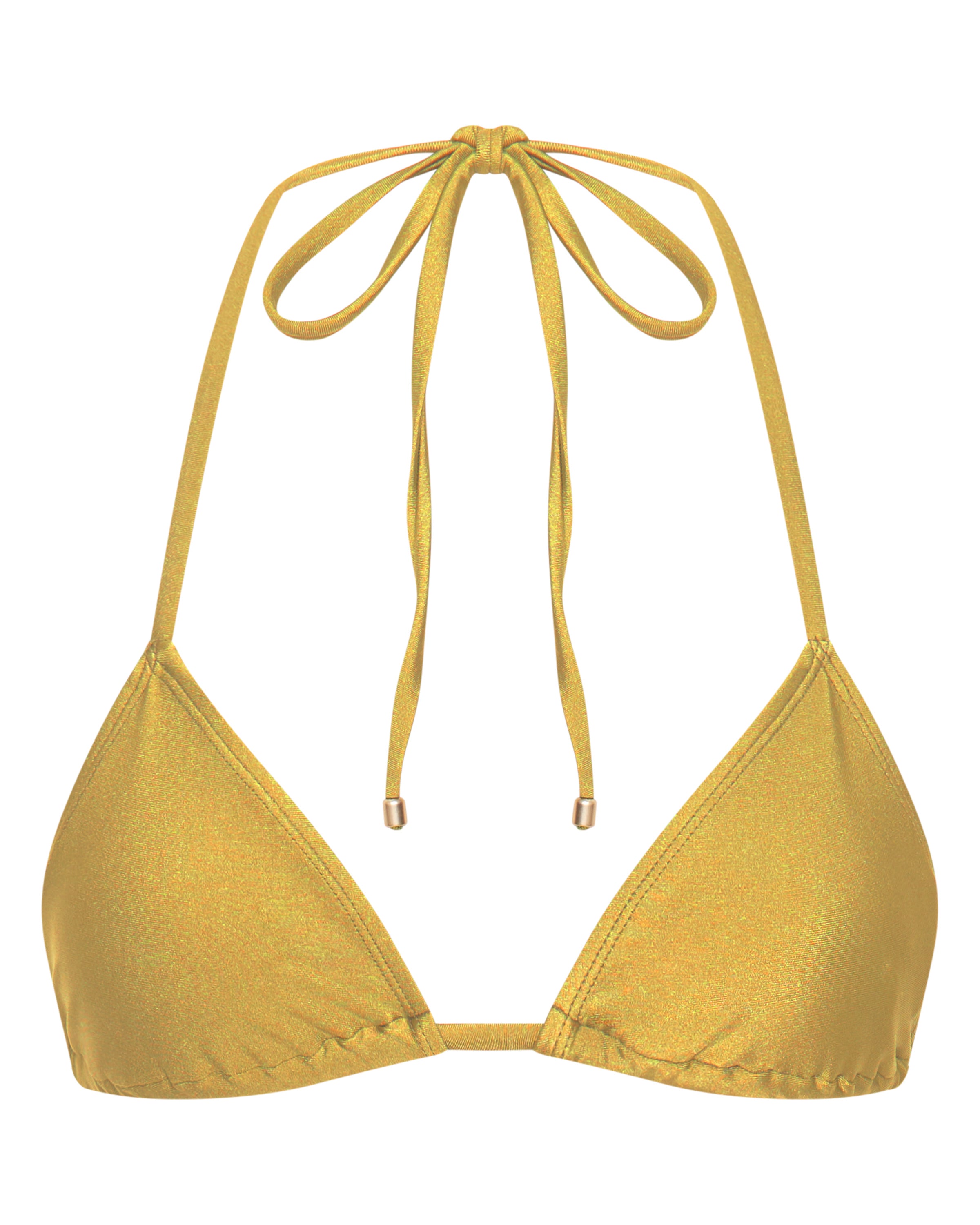Eve Triangle Bikini Top - Dorada - White Sands