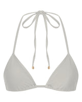 Eve Triangle Bikini Top - White - White Sands
