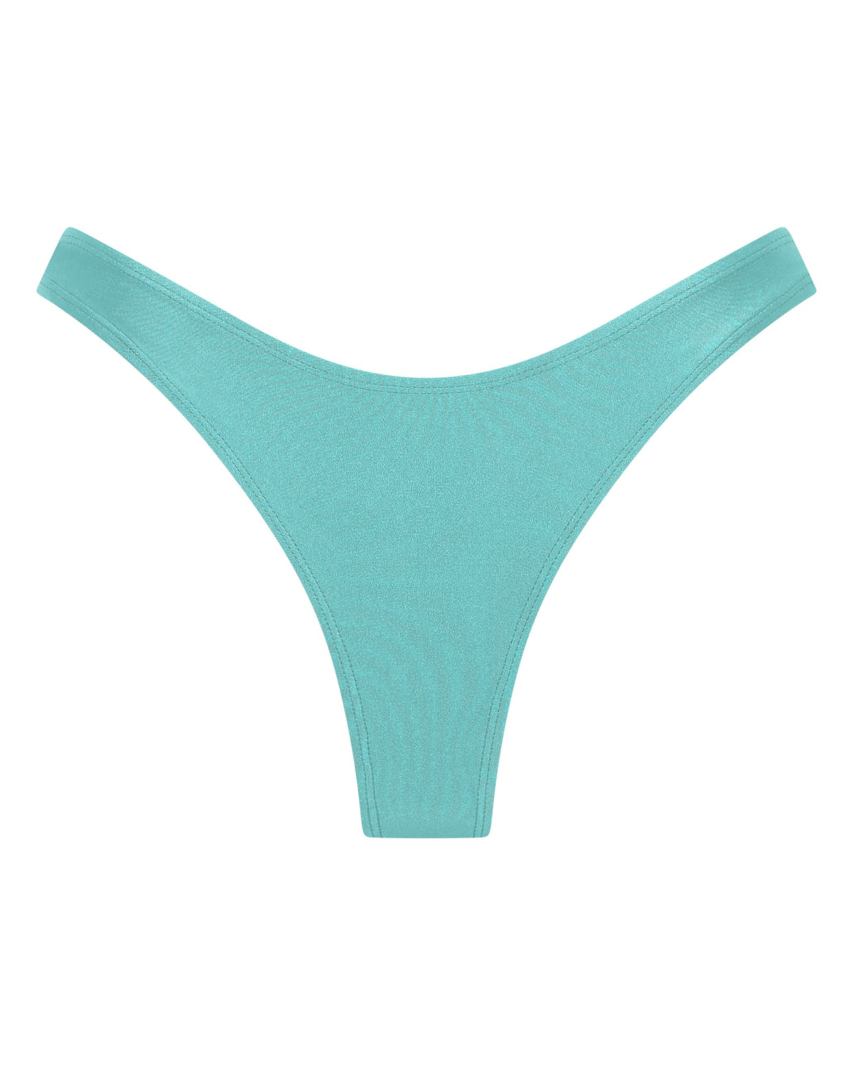 Bondi Brazilian Bikini Bottoms - Cyan - White Sands