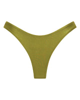 Bondi Brazilian Bikini Bottoms - Olive - White Sands
