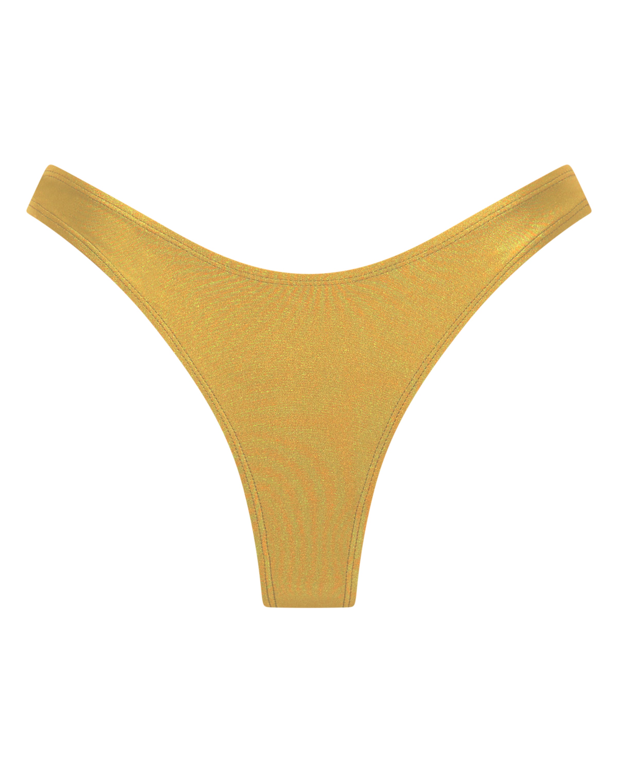 Bondi Brazilian Bikini Bottoms - Dorada - White Sands