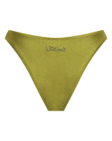 Bondi Brazilian Bikini Bottoms - Olive - White Sands