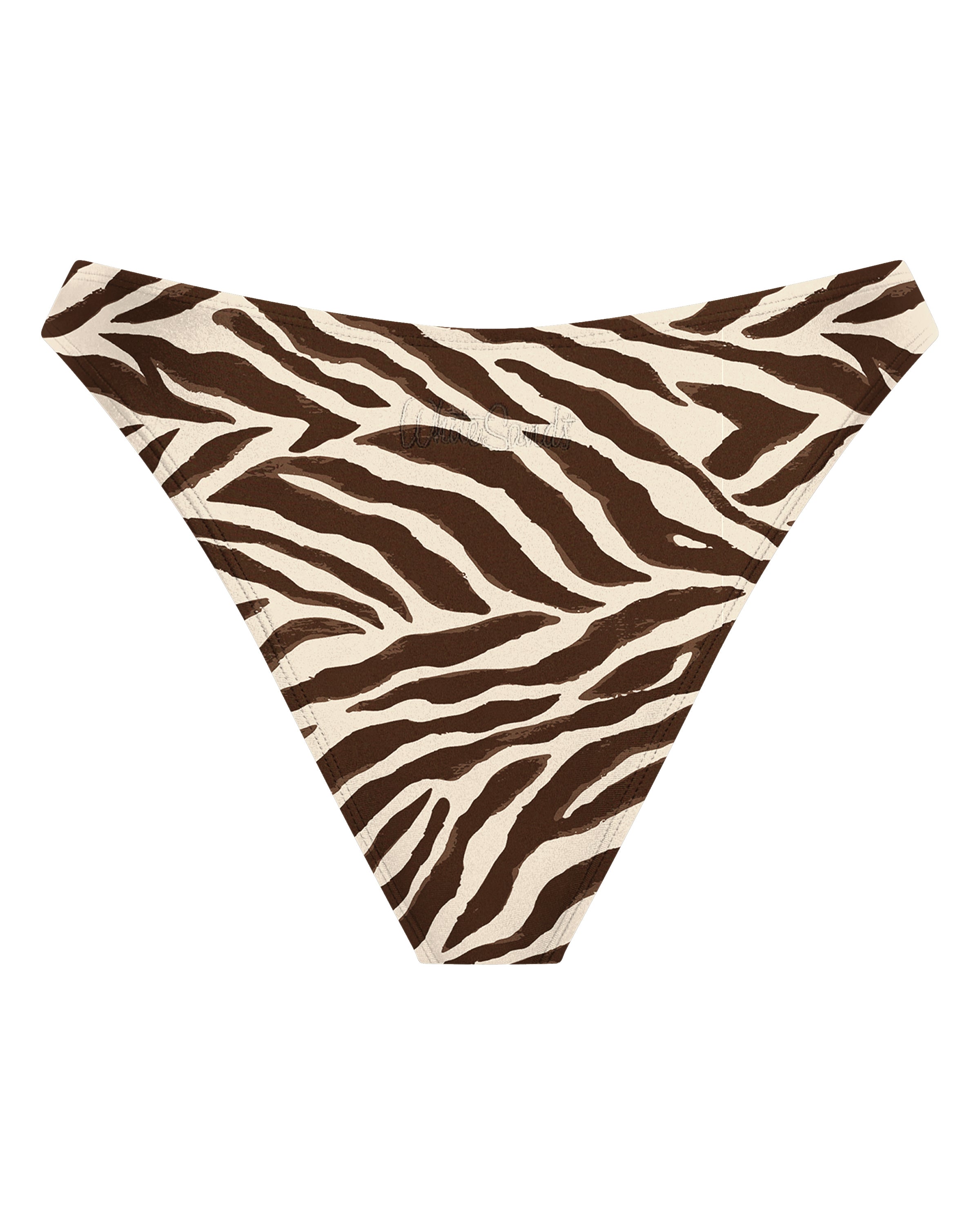 Bondi Brazilian Bikini Bottoms -Tiger - White Sands