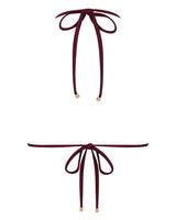 Eve Triangle Bikini Top - Merlot - White Sands