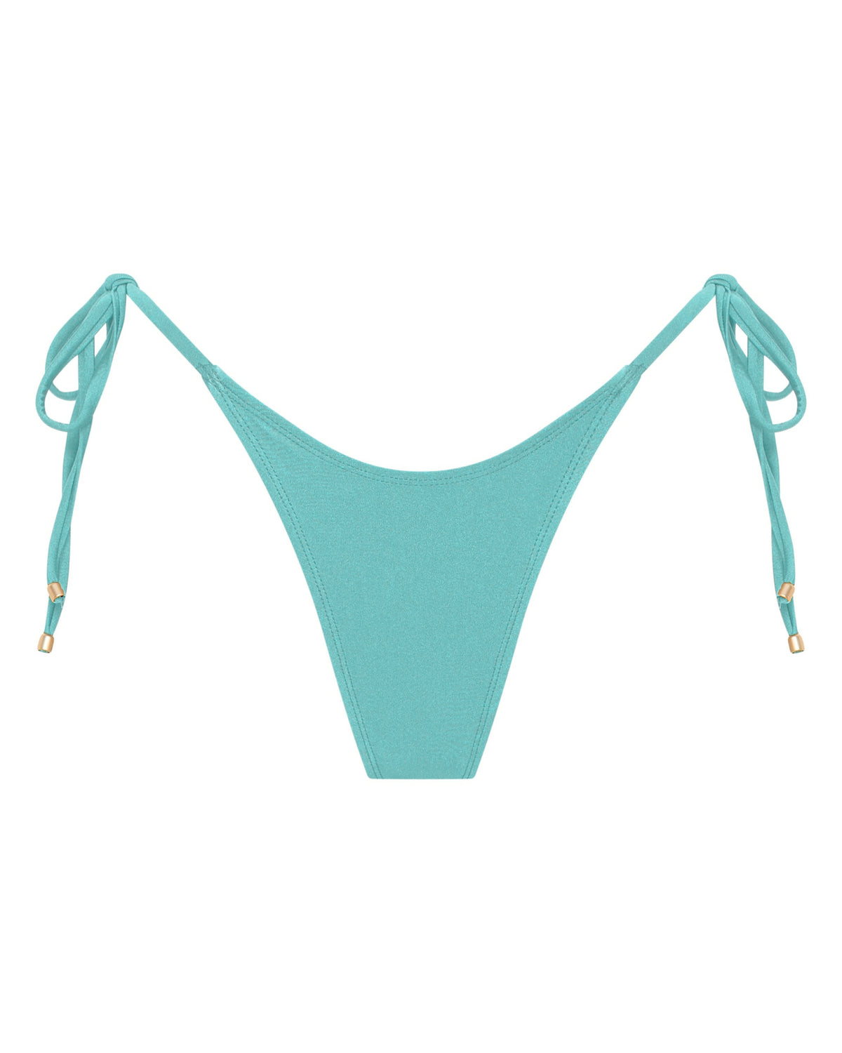 Hayman Thong Bikini Bottoms - Cyan - White Sands