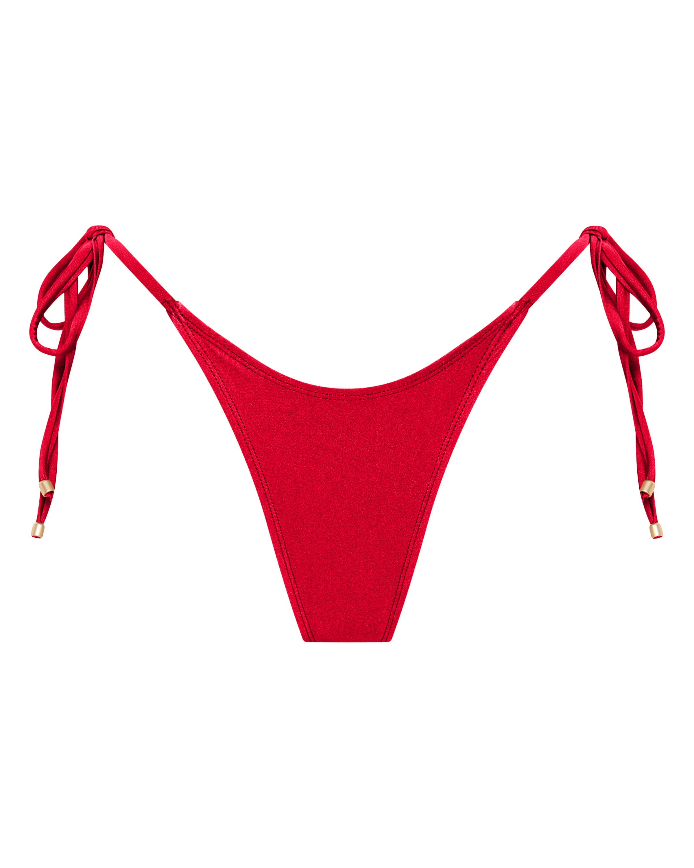 Hayman Thong Bikini Bottoms - Cherry - White Sands