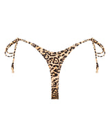Hayman Thong Bikini Bottoms - Leopard - White Sands