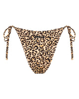 Tally String Bikini Bottoms - Leopard - White Sands