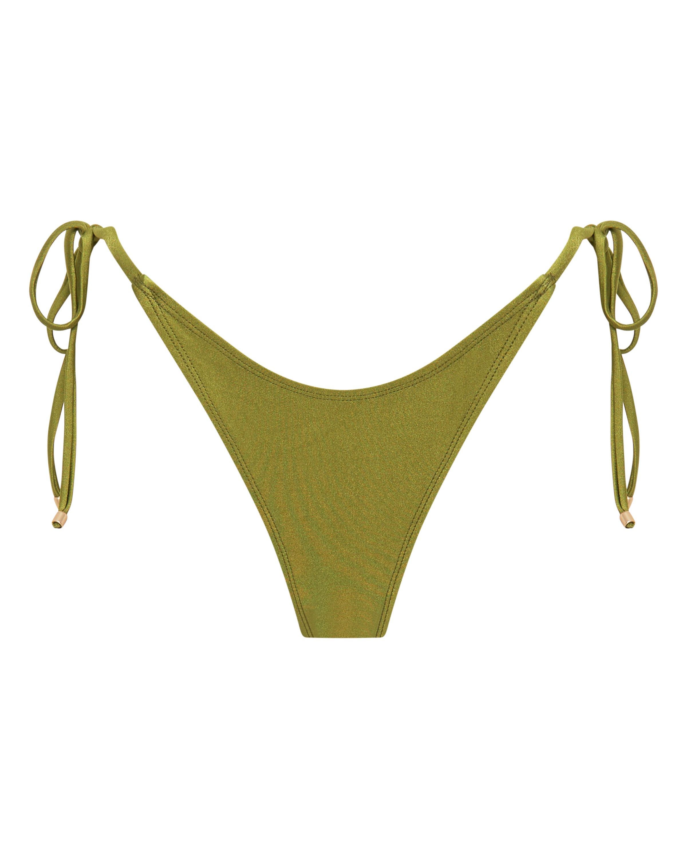 Tally String Bikini Bottoms - Olive - White Sands