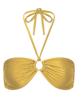 Mia Strapless Bandeau Bikini Top - Dorada - White Sands