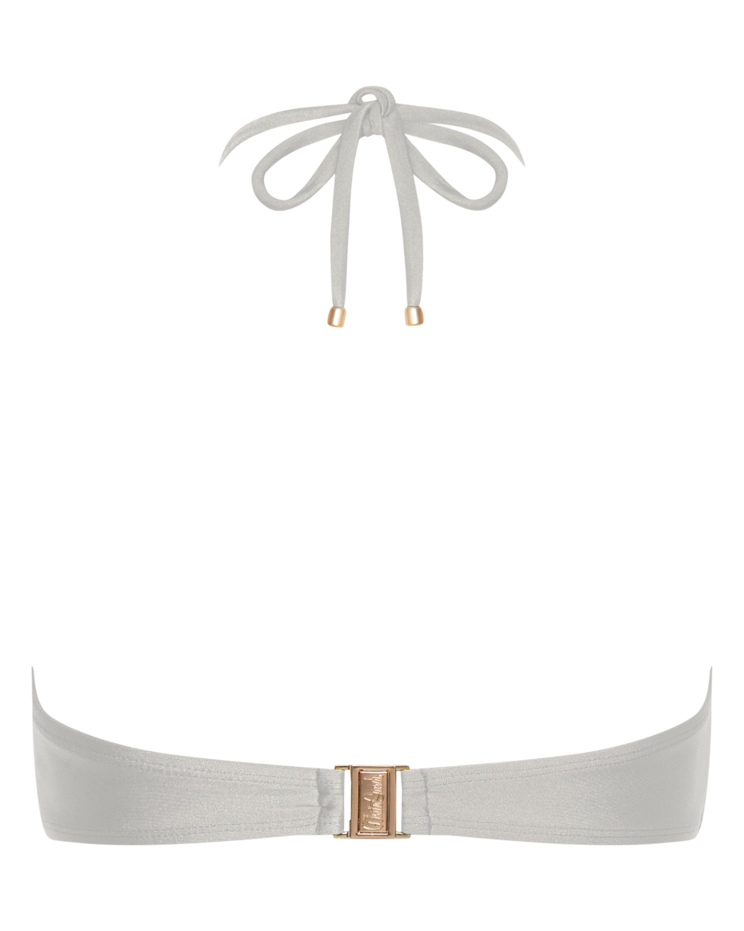 Mia Strapless Bandeau Bikini Top - White - White Sands