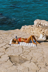 Mia Strapless Bandeau Bikini Top - Cherry