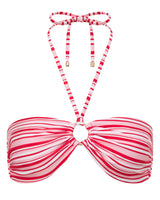 Mia Strapless Bandeau Bikini Top - Candy Stripe