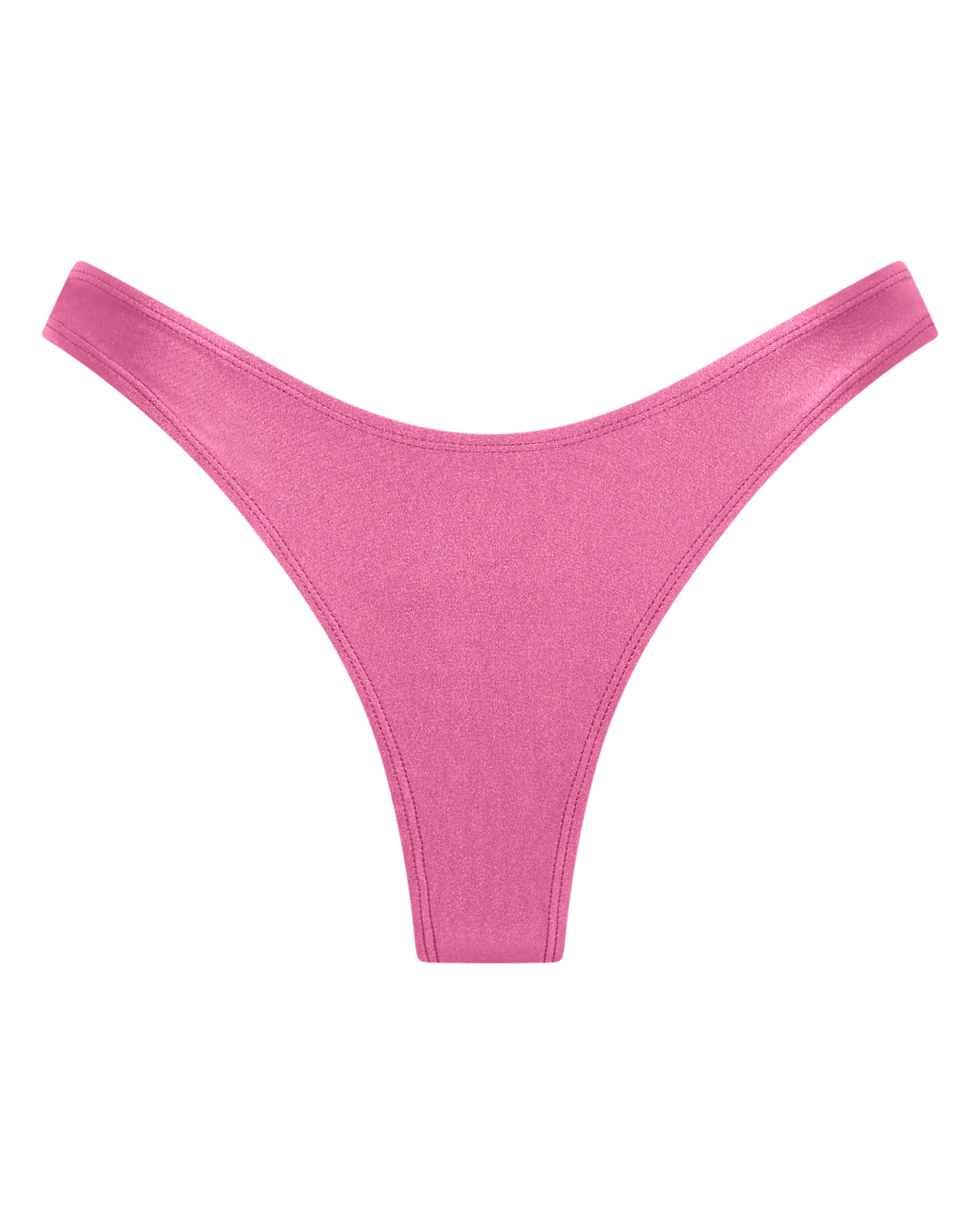 Bondi Brazilian Bikini Bottoms -Peony - White Sands
