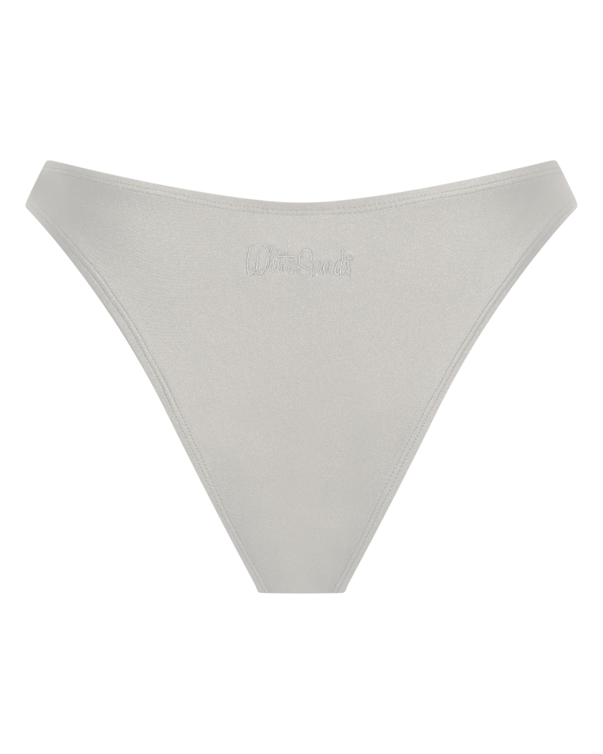 Bondi Brazilian Bikini Bottoms - White - White Sands