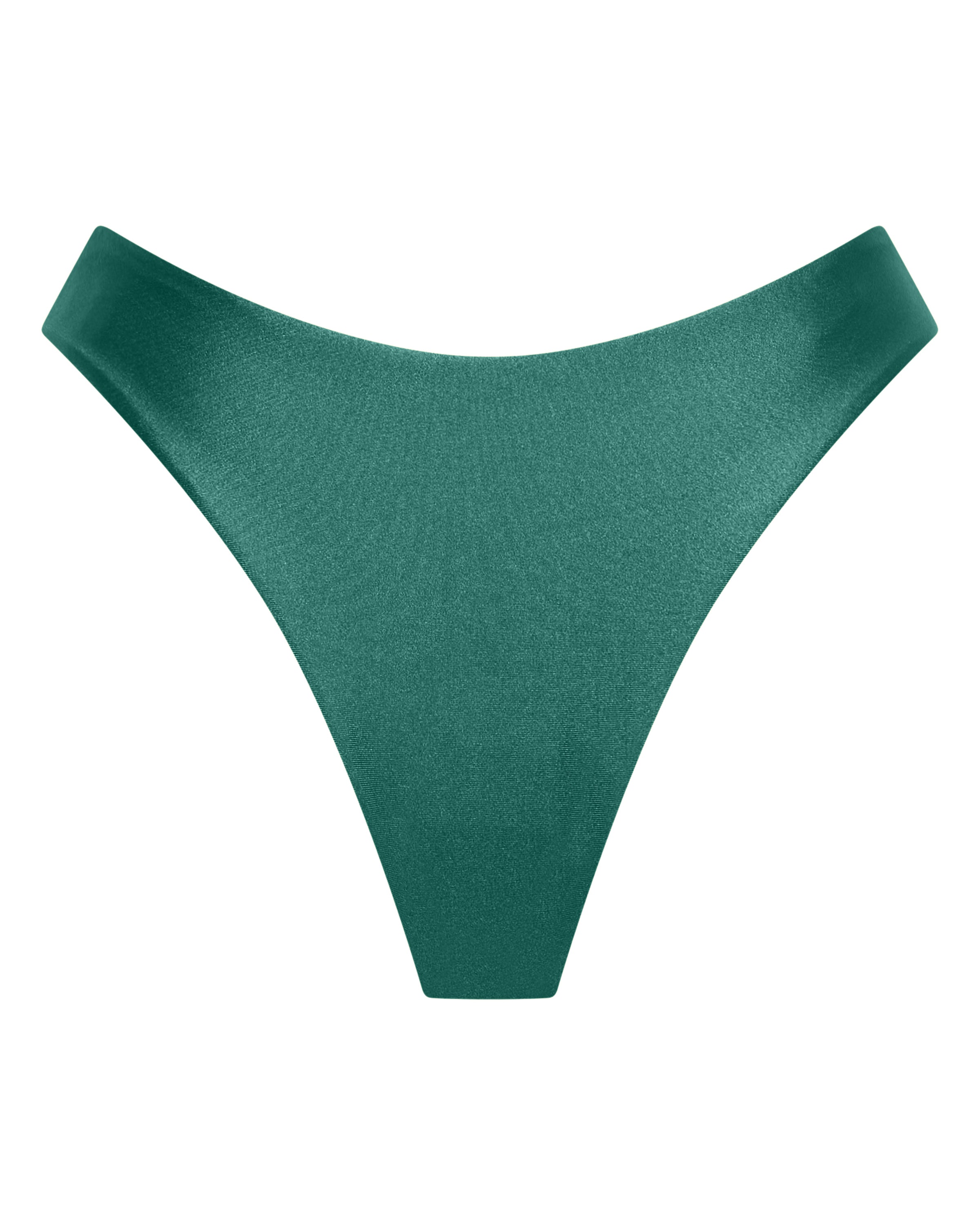 Byron Cheeky Bikini Bottoms - Ivy - White Sands