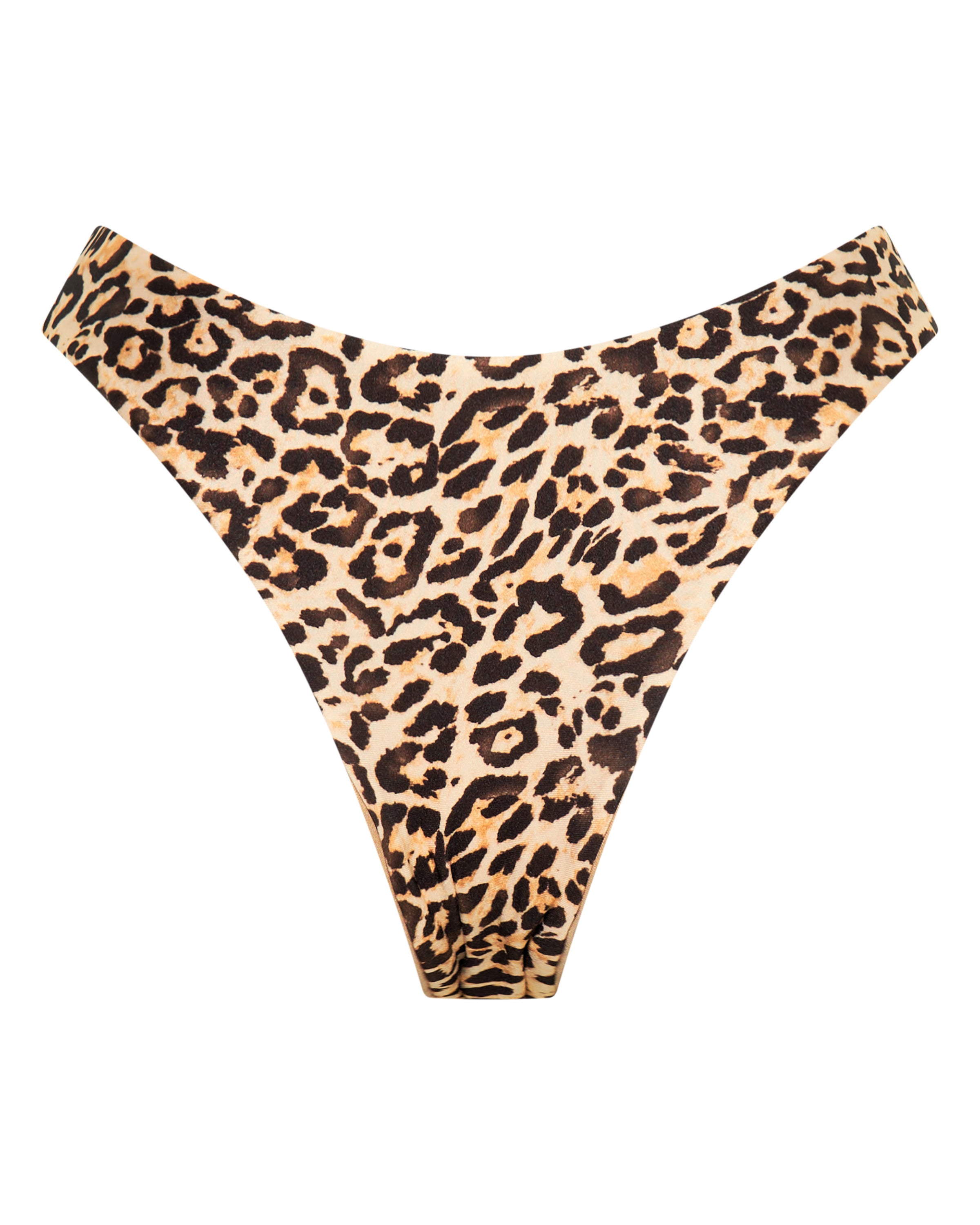 Byron Cheeky Bikini Bottoms - Leopard - White Sands