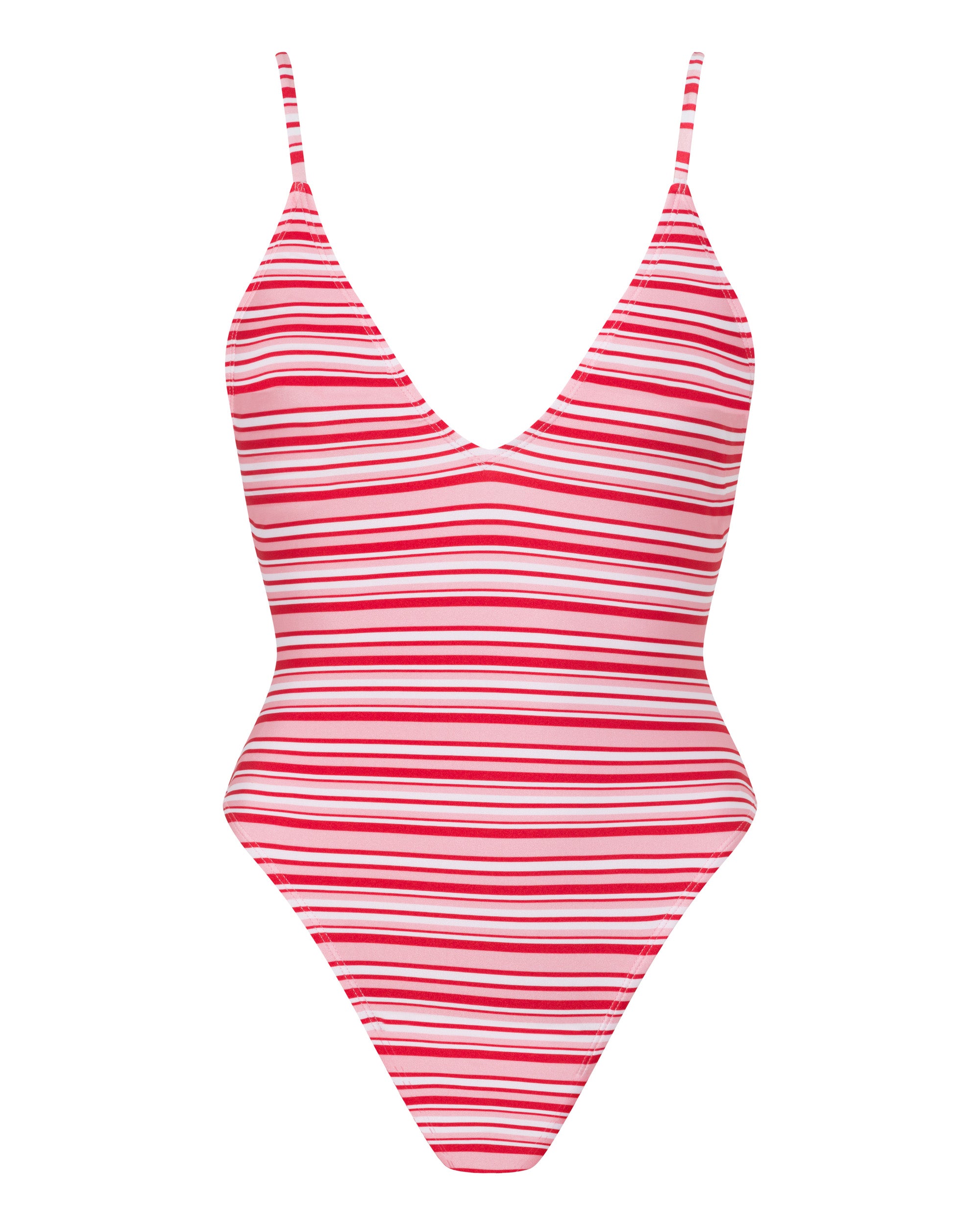 Byron Maillot - Candy Stripe - White Sands