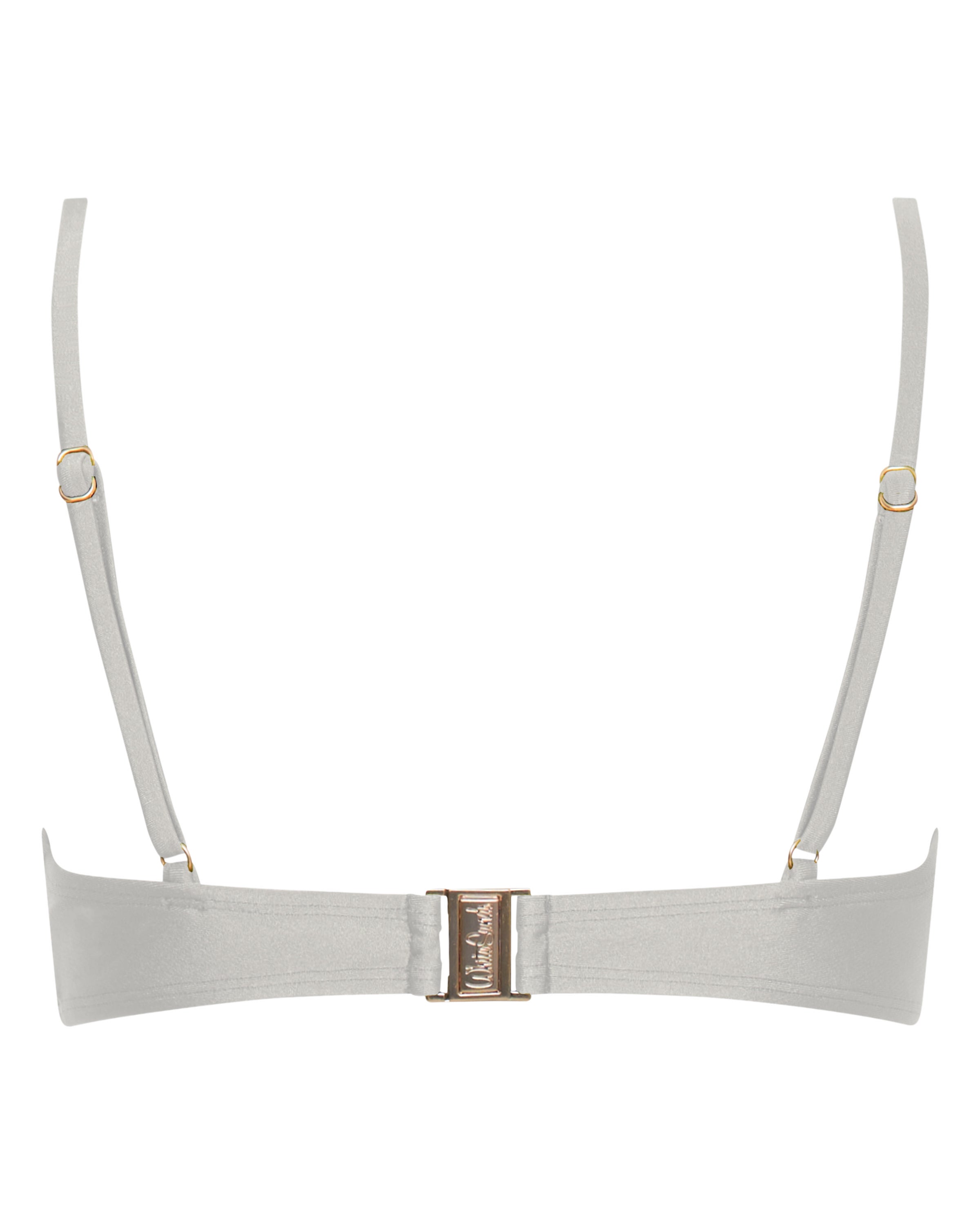Lucy Scoop Bikini Top - White - White Sands