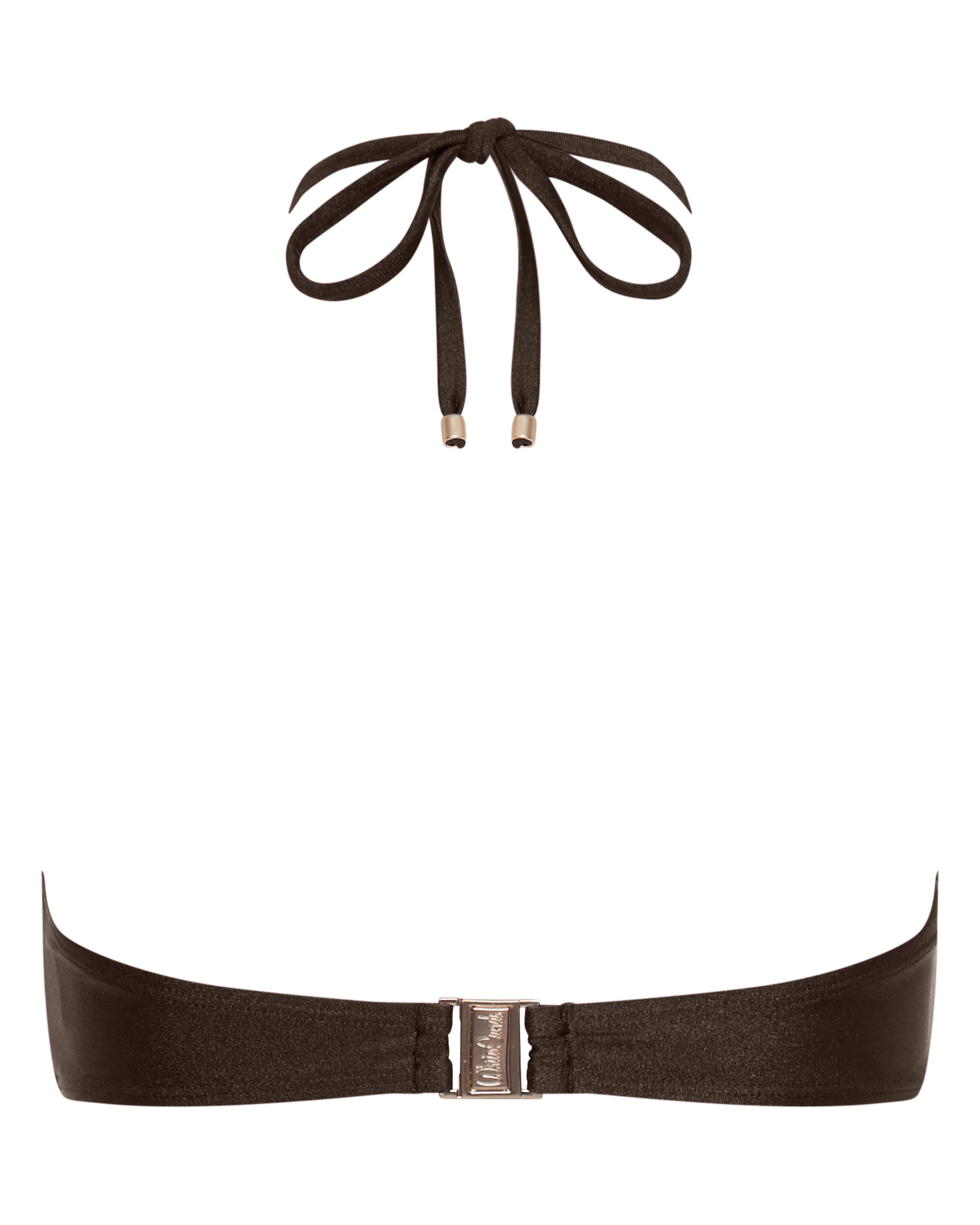 Mia Strapless Bandeau Bikini Top - Chocolate - White Sands