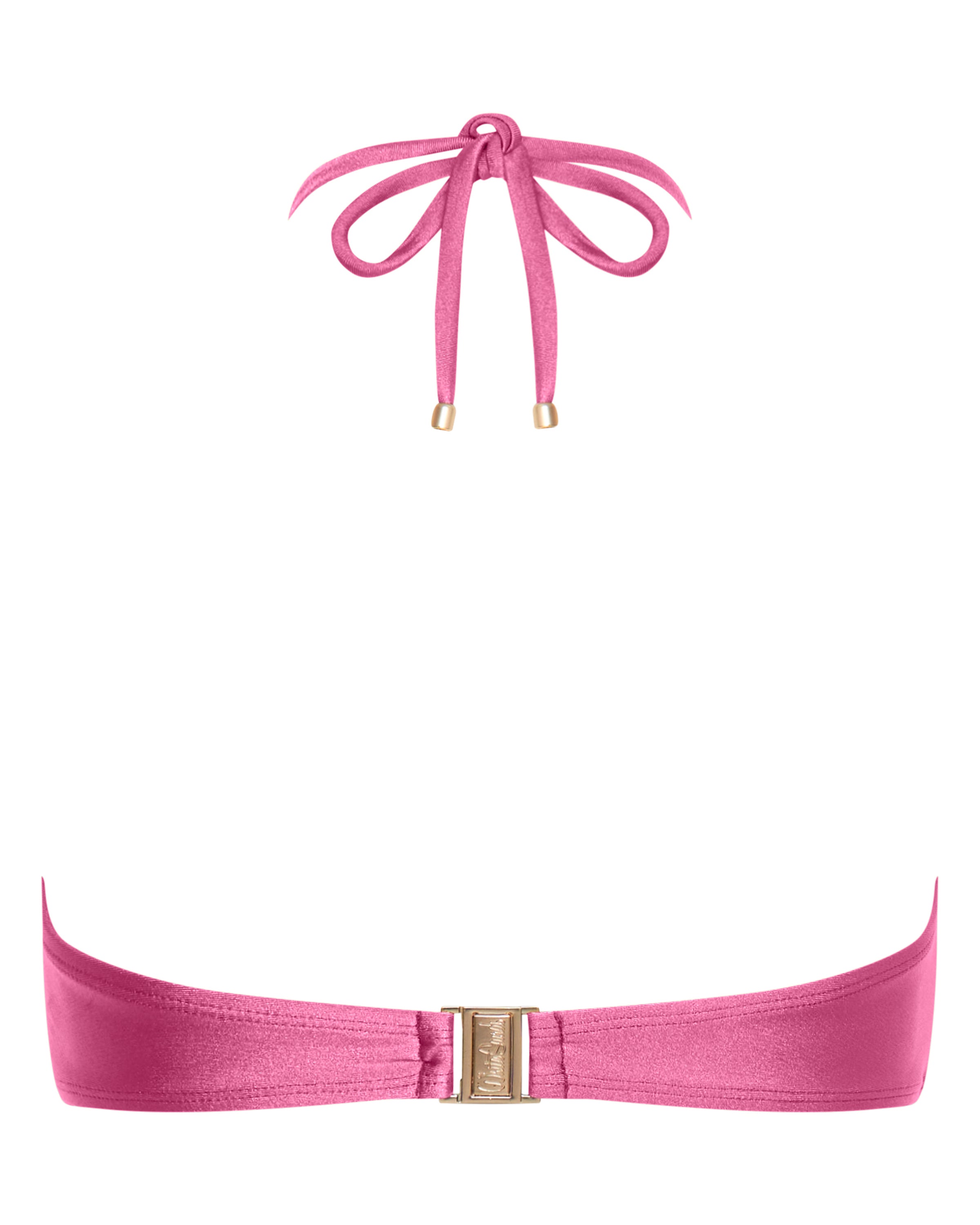 Mia Strapless Bandeau Bikini Top - Peony - White Sands