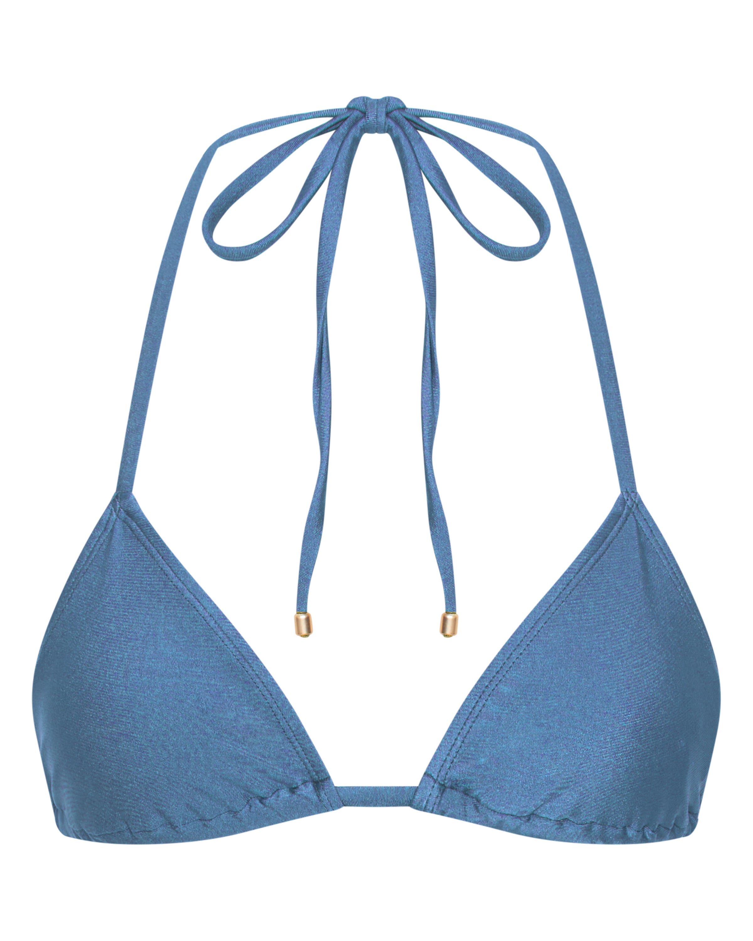 Eve Triangle Bikini Top - Cendre - White Sands