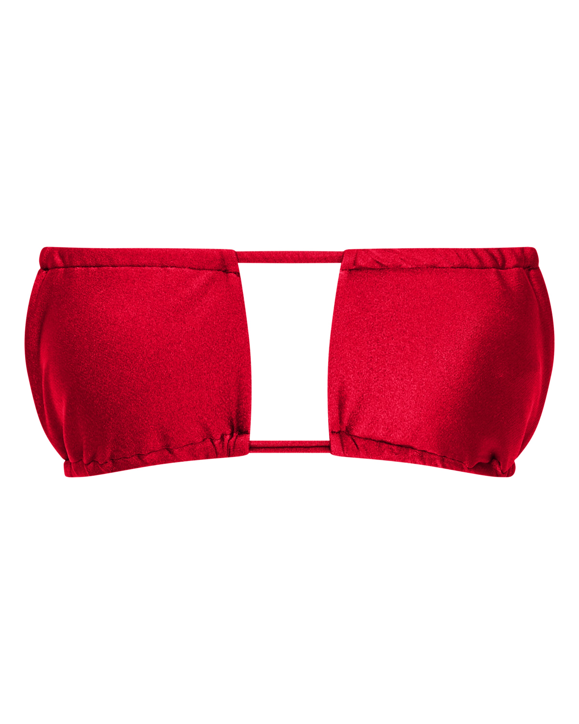 Noosa String Bikini Top - Cherry - White Sands