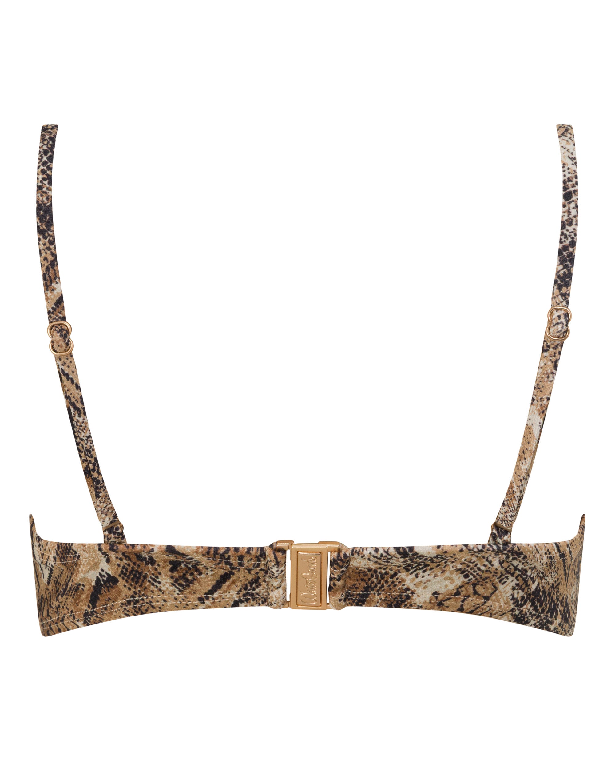 Lucy Scoop Bikini Top - Viper - White Sands