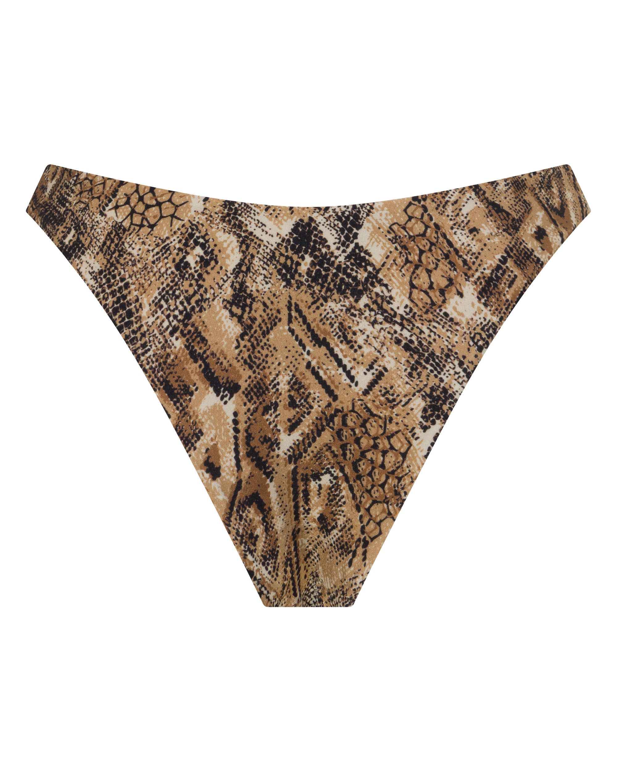 Byron Cheeky Bikini Bottoms - Viper - White Sands