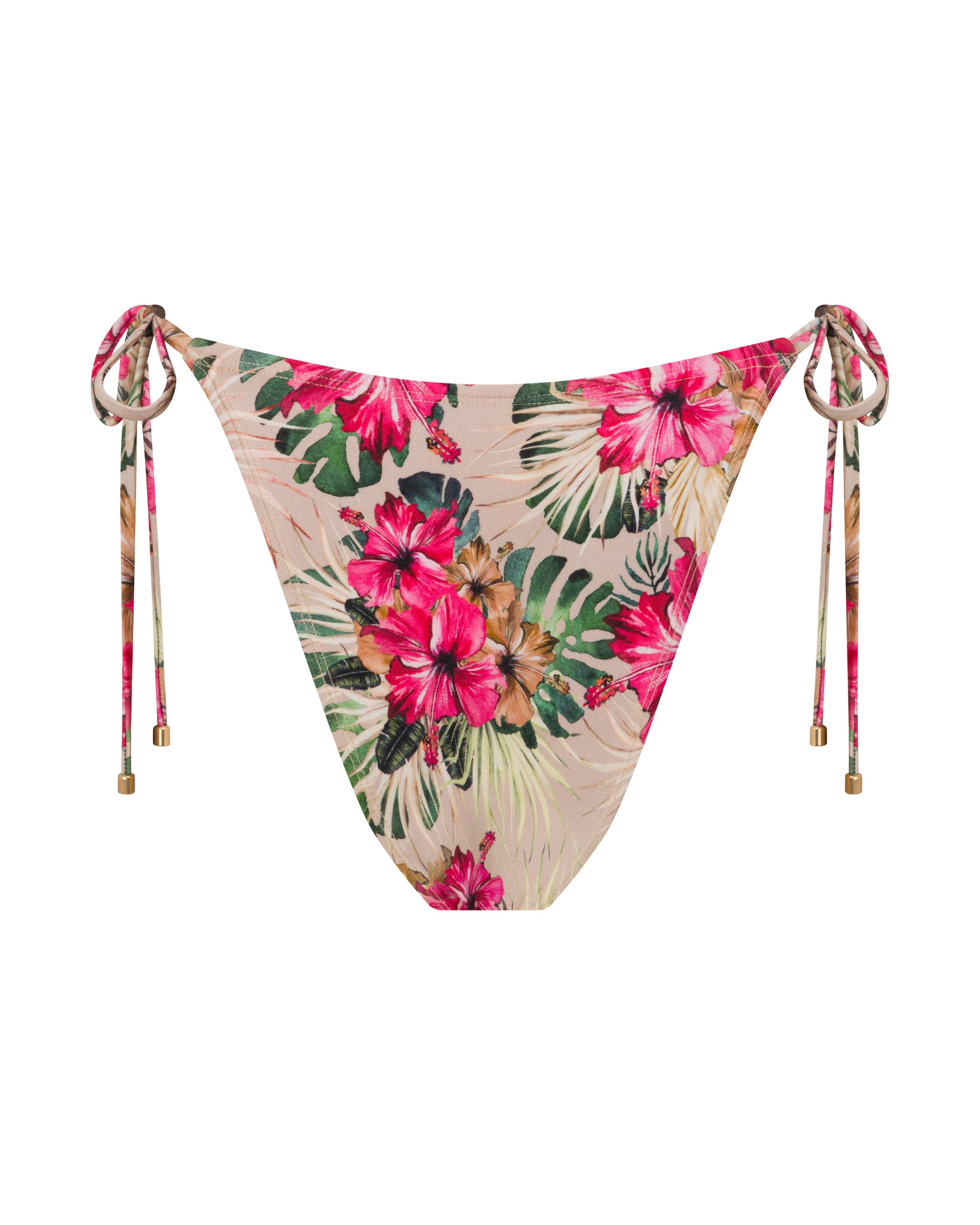 Tally String Bikini Bottoms - Aloalo - White Sands