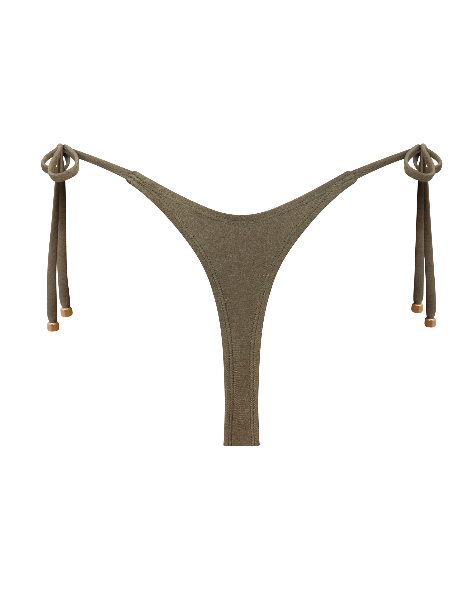 Hayman Thong Bikini Bottoms - Mangrove - White Sands