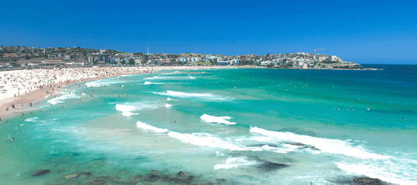 Bondi Beach. Home of  White Sands Swimwear