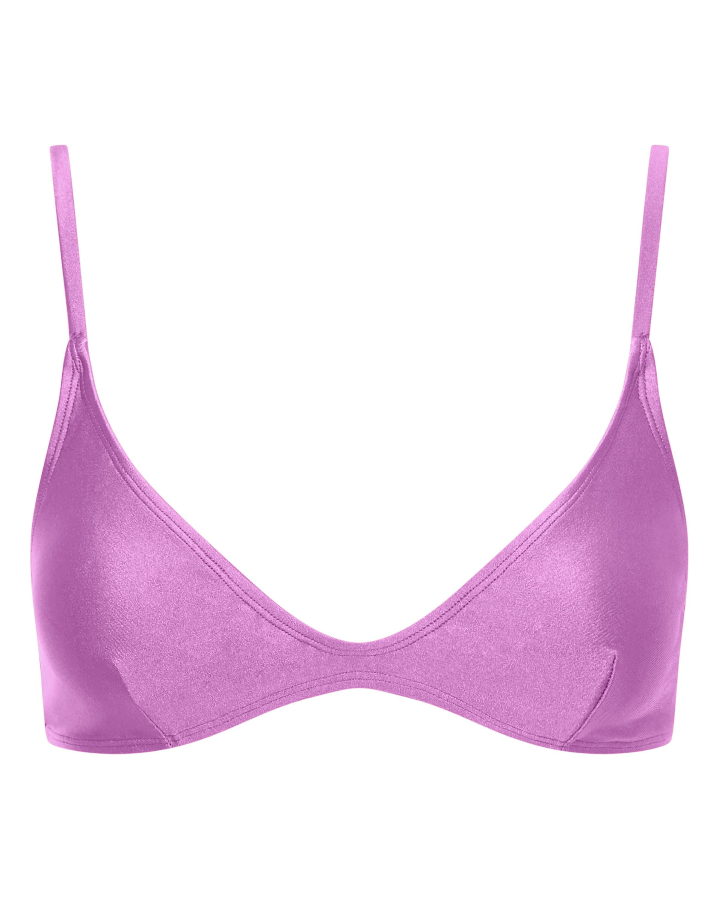 Lucy Scoop Bikini Top - Orchid - White Sands