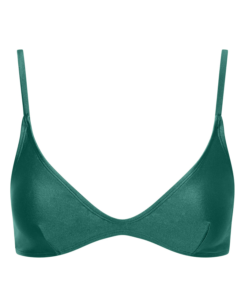 Lucy Scoop Bikini Top - Ivy