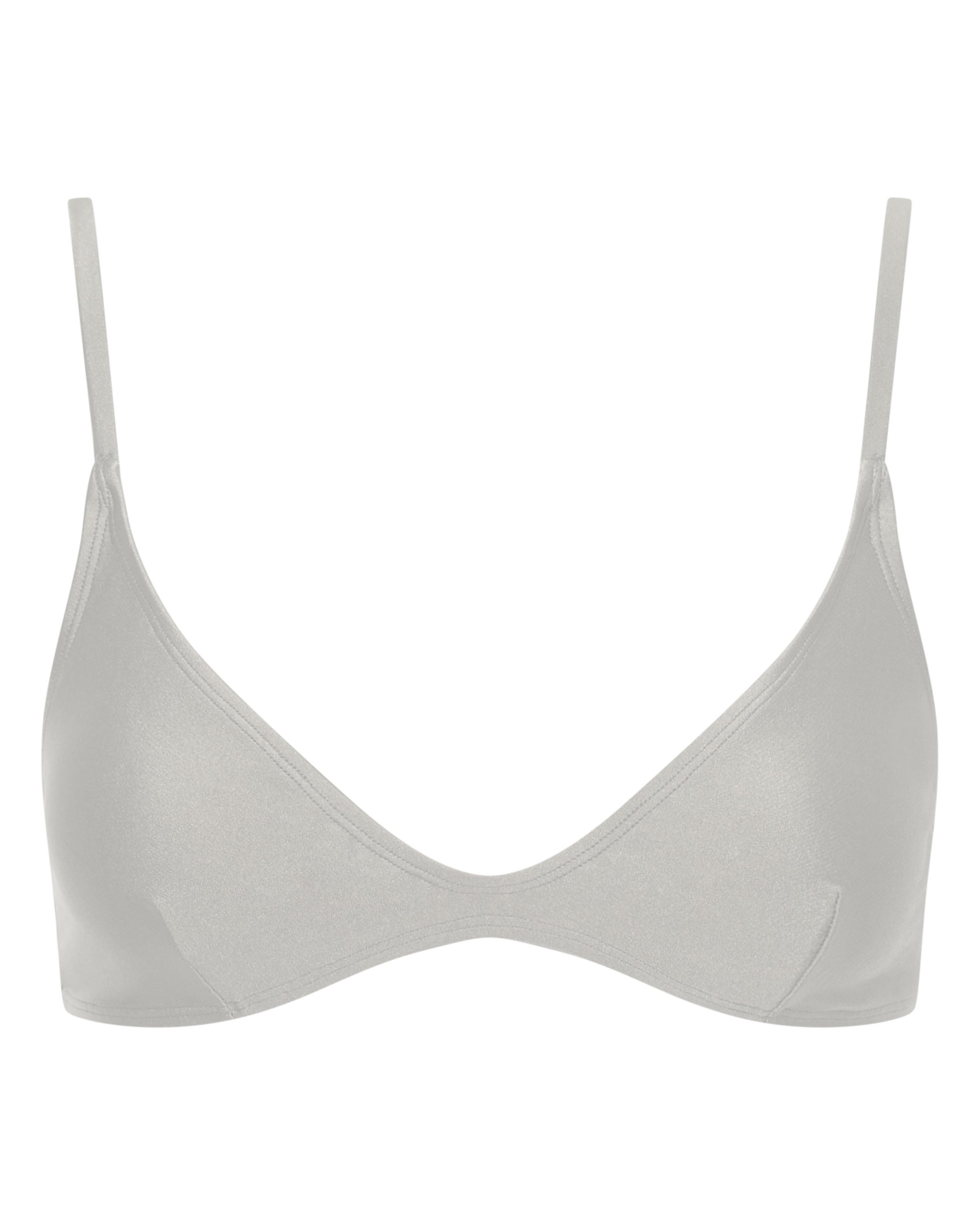Lucy Scoop Bikini Top - White - White Sands