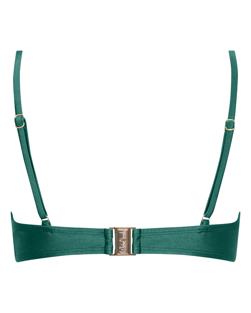 Lucy Scoop Bikini Top - Ivy